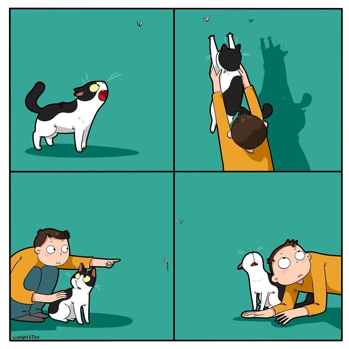 15 20 Hilarious New Comics by Lingvistov That Nail the Cat Life Experience