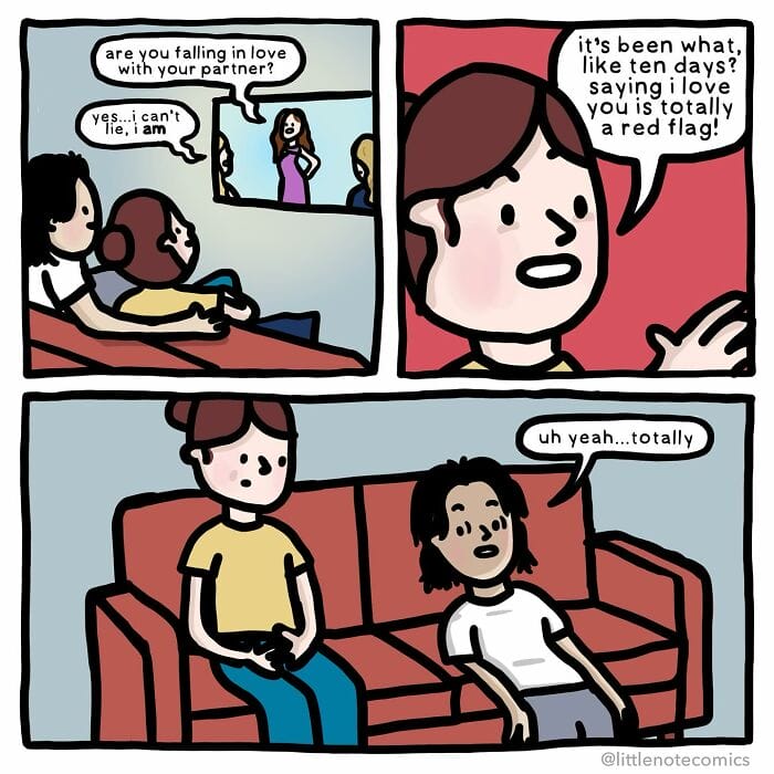 18-30 Artist Drops 20 New Cute and Relatable Comics Highlighting Relationship Quirks