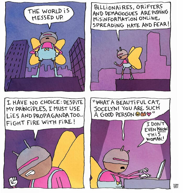 18-32 20 New Comics by Pierre Mortel Celebrating Life’s Absurdity