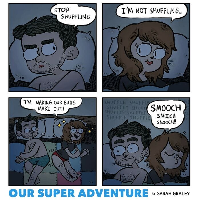 19-25 20 Hilariously Relatable Comics by Sarah Graley on Life With Her Husband and Four Cats (New Pics)