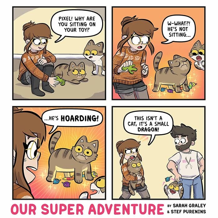 2-26 20 Hilariously Relatable Comics by Sarah Graley on Life With Her Husband and Four Cats (New Pics)