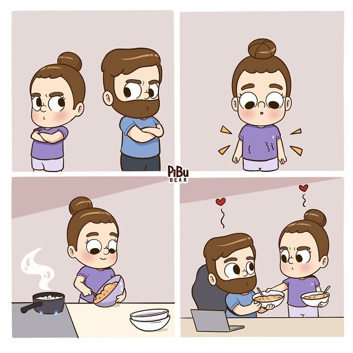 3-11 20 Relatable Comics That Capture The Ups And Downs Of Relationships, By Pibubear (New Pics)