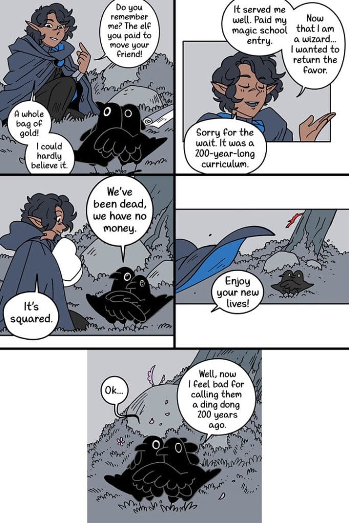 3-4-683x1024 20 Delightfully Whimsical Comics from Isabelle Melançon’s 'Crow Time
