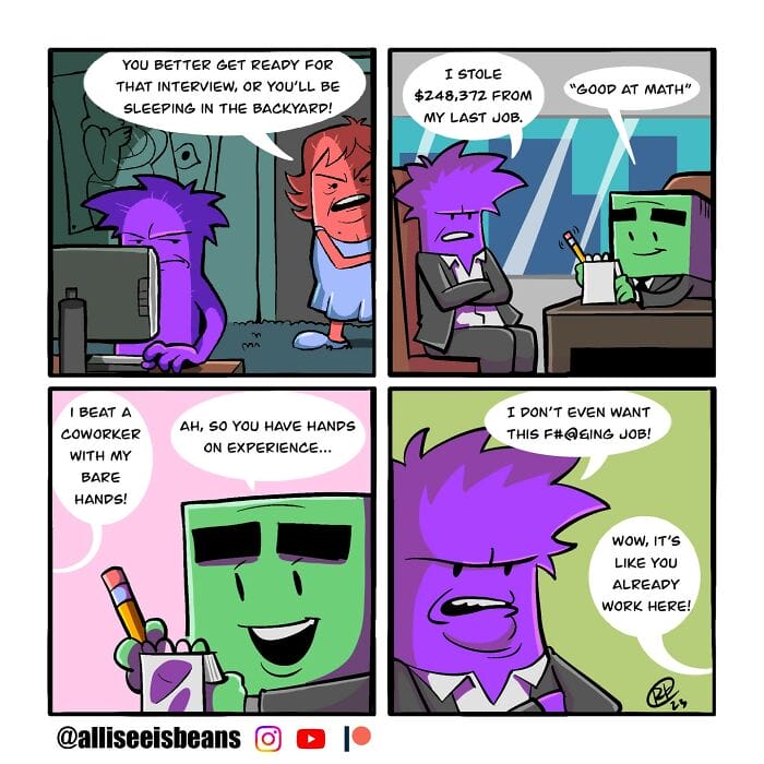 3-6 20 Dark Humor Comics by ‘All I See Is Beans’ That Will Keep You Laughing