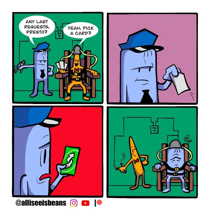 4-7 20 Dark Humor Comics by ‘All I See Is Beans’ That Will Keep You Laughing