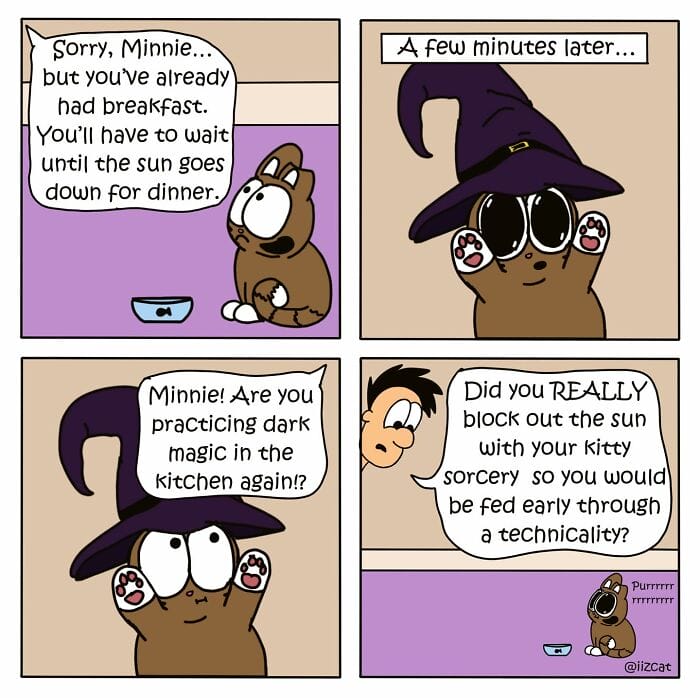 6-19 20 Funny New Comics by Nick Filippou That Capture the Essence of Life With a Cat