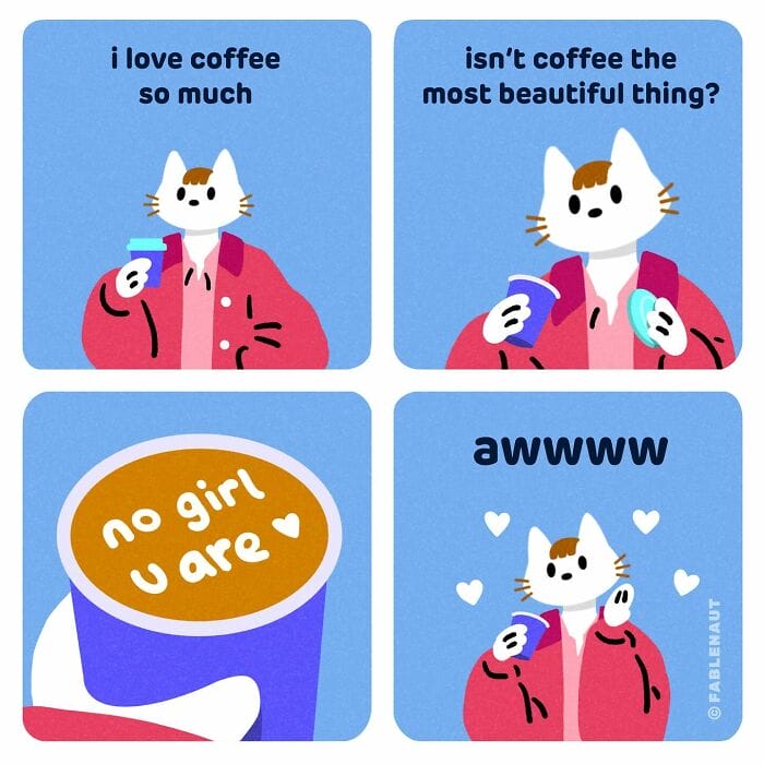 6-30 20 Fun Comics By Fablenaut That Perfectly Capture Coffee Culture