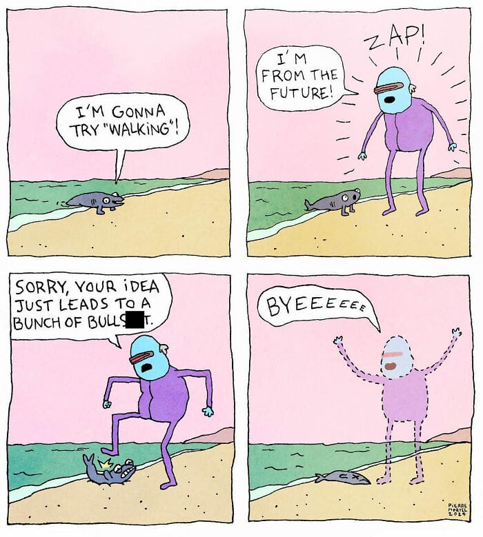 7-34 20 New Comics by Pierre Mortel Celebrating Life’s Absurdity