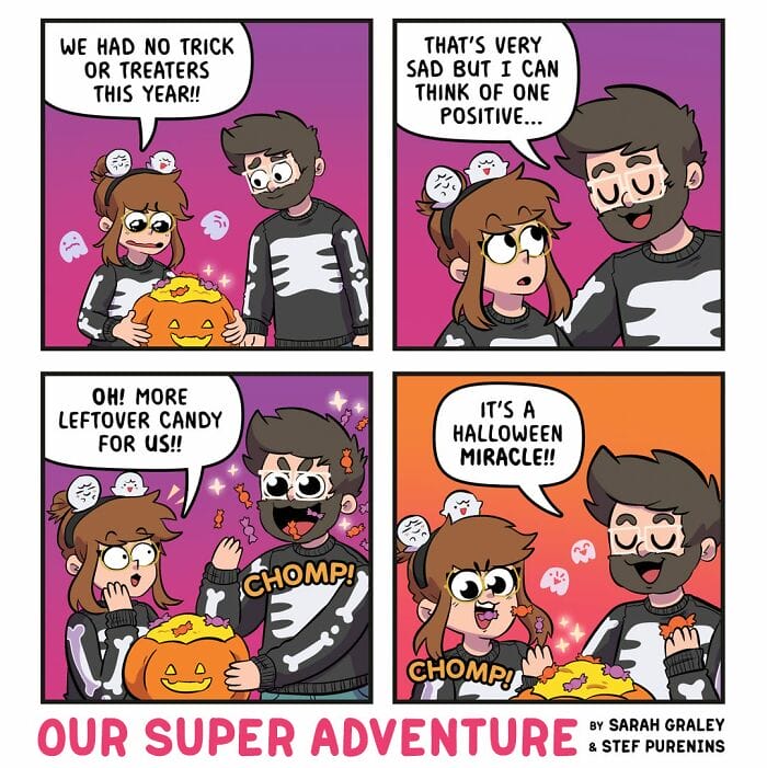 8-27 20 Hilariously Relatable Comics by Sarah Graley on Life With Her Husband and Four Cats (New Pics)