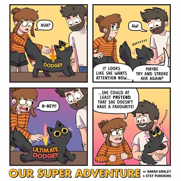 9-26 20 Hilariously Relatable Comics by Sarah Graley on Life With Her Husband and Four Cats (New Pics)