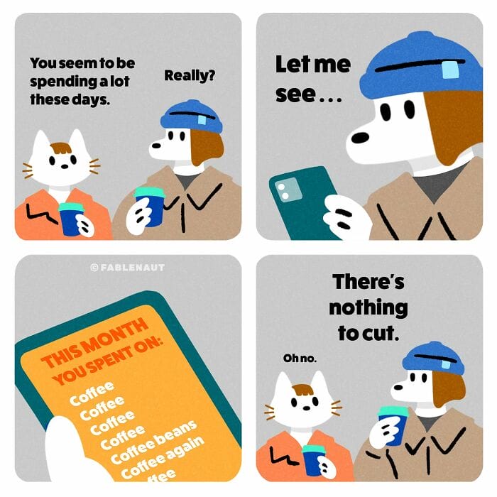 9-27 20 Fun Comics By Fablenaut That Perfectly Capture Coffee Culture