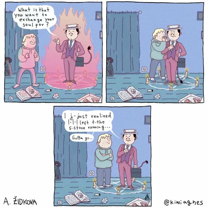 9-5 20 Hilarious and Slightly Dark Comics by This Talented Artist