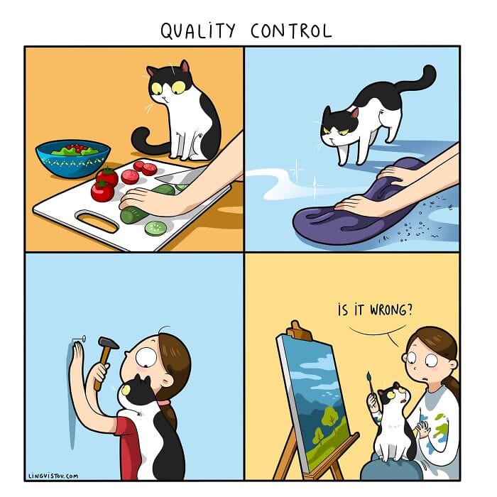 9 20 Hilarious New Comics by Lingvistov That Nail the Cat Life Experience