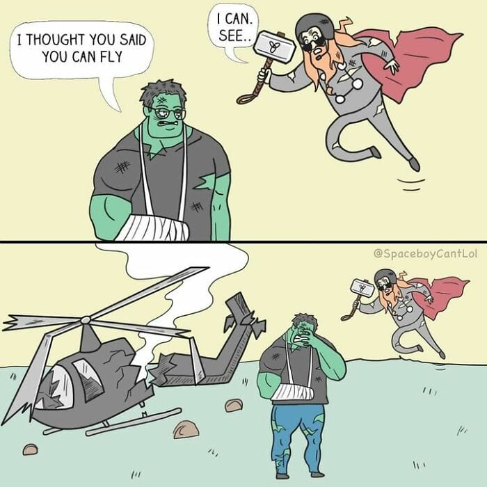 spaceboycantlol16 20 best Hilarious Superhero Comics with Twists: From Adorable to Darkly Funny (New Pics)