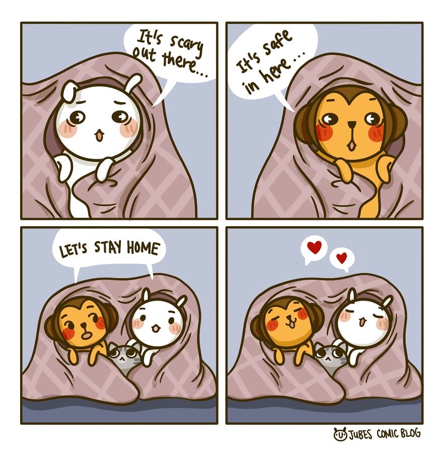 10-2 20 Hilarious Comics Illustrating My Quarantine Adventures With My Husband