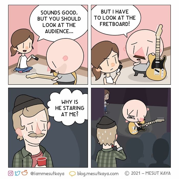 19-1 20 Hilarious Comics Depicting Awkward Life Moments With an Exaggerated Version of the Artist