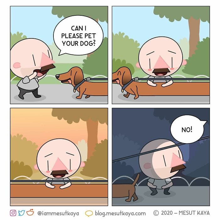 2-1 20 Hilarious Comics Depicting Awkward Life Moments With an Exaggerated Version of the Artist