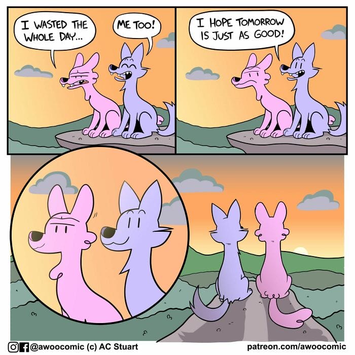2-11 20 Adorably Awoo Silly Comics About Woodland Wolves by This Artist