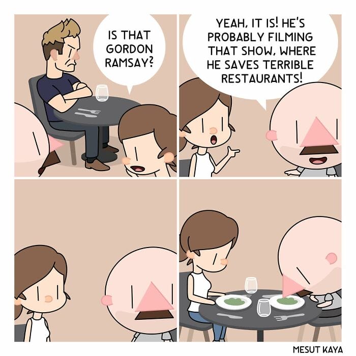 8-1 20 Hilarious Comics Depicting Awkward Life Moments With an Exaggerated Version of the Artist
