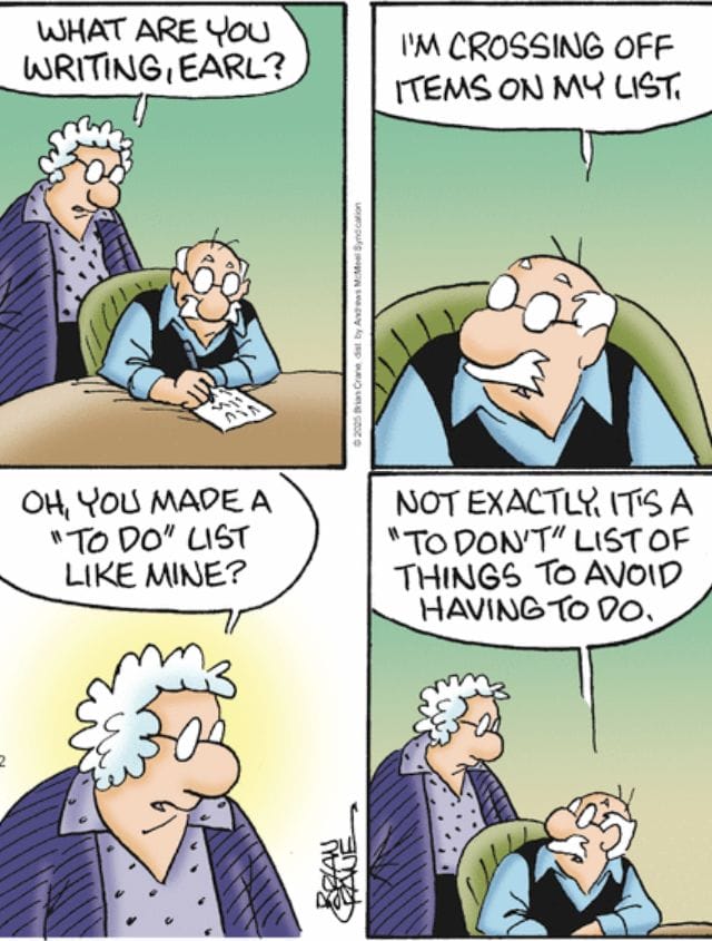 18-71 20 Hilarious and Relatable Humorous Aging Cartoons That Nail Senior Life